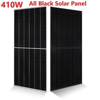 PowMr 410W All-black Solar Panel With Balcony Bracket Kit Waterproof Solar Panel Home Power Supply Suitable Household Electric