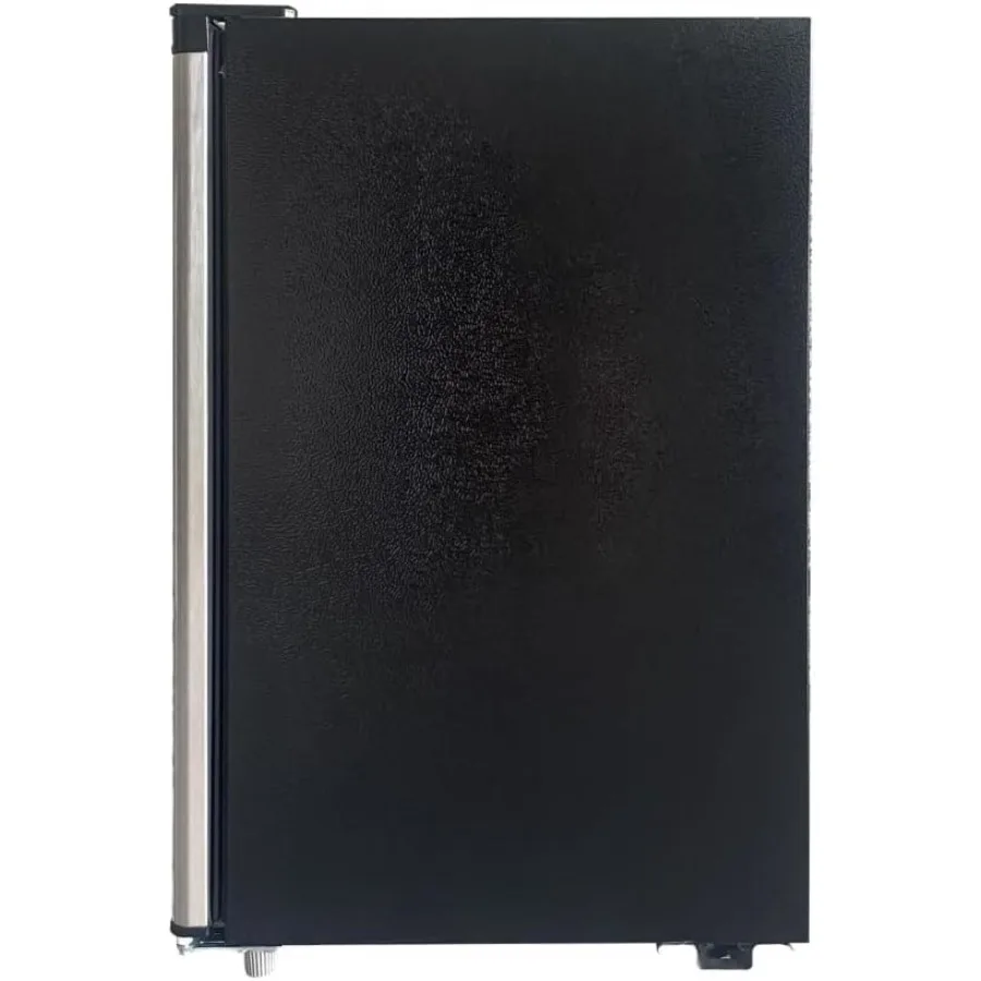 Compact Fridge 4.5 Cubic Feet Stainless Steel Cool Storage for Kitchen Bedroom Portable Mini Refrigerator with Adjustable Shelv