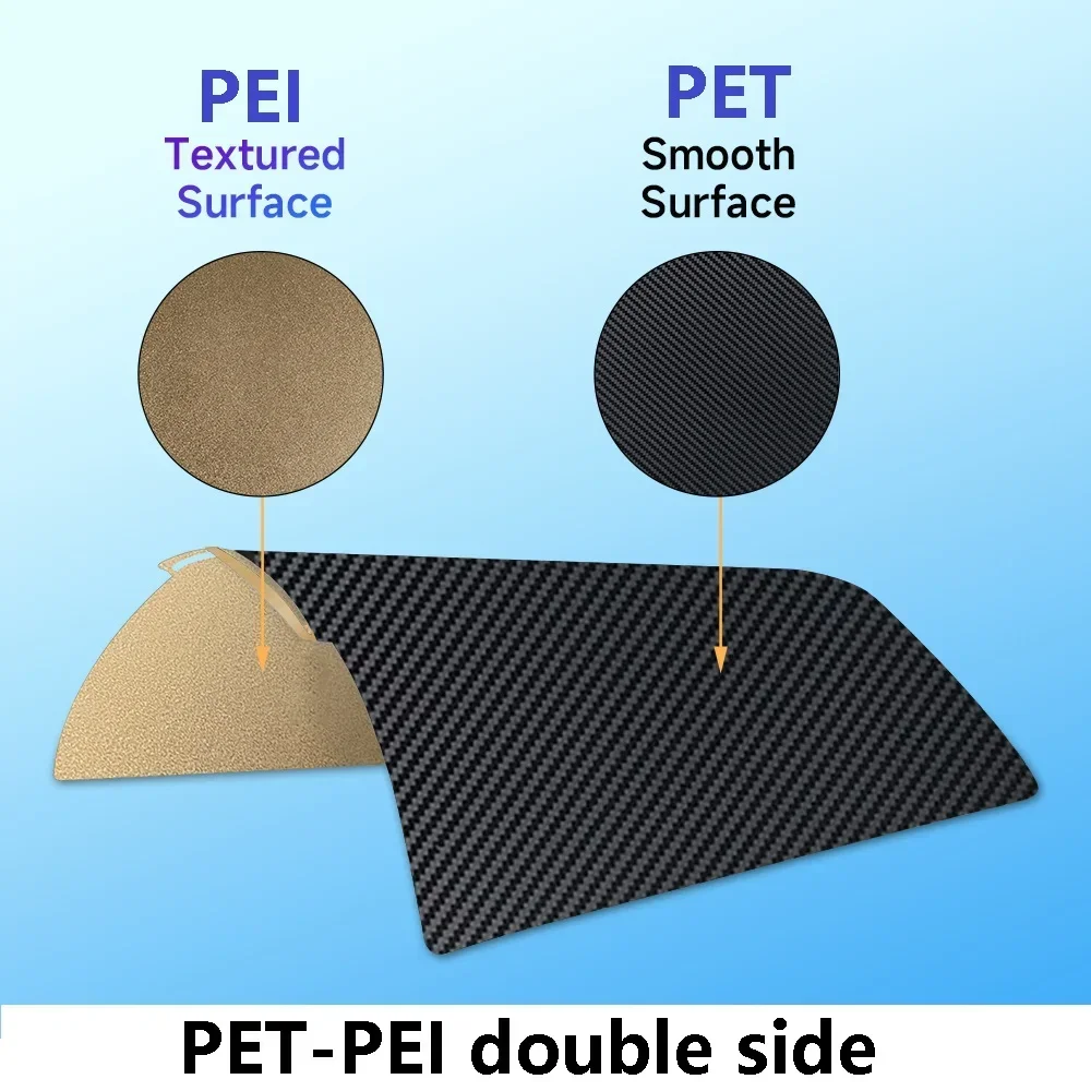 Double-Sided Textured PEI Plate for Bambu Lab P2S A1/P1/X1,High Success Rate Easy Release PET Build Surface For Bambulab P1P X1C Seac25166223e4703a59bf4eeeb87b3f2E