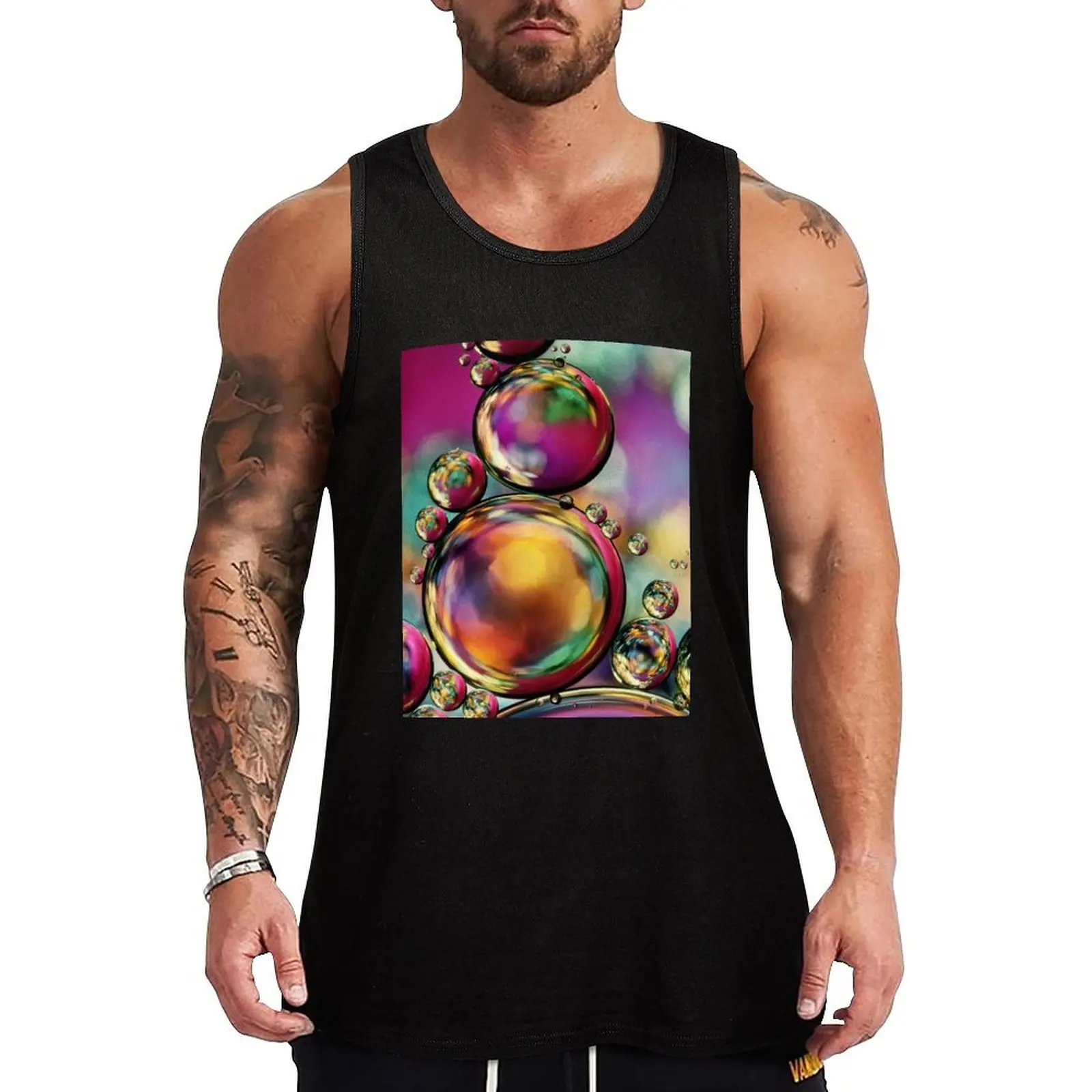 

Explosion of Colour Tank Top sports suits gym Men's tops anime t-shirts