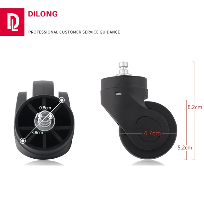 

Silent universal wheels for luggage accessories, detachable wheels for suitcases and bags.