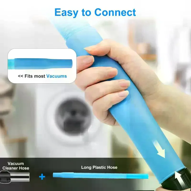 1Pcs Upgraded Dryer Vent Cleaner: Vacuum Cleaner Hose Accessories Deep Cleaning Tool Suitable For Cleaning Blocked Pipes And Deb