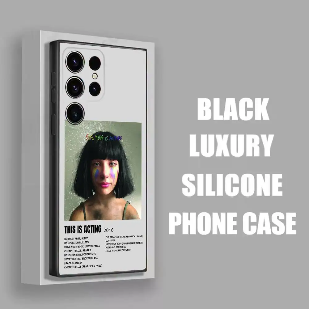 เคสโทรศัพท์ S-Sia Music Saturday Church สำหรับ Samsung S22,S24,S20,S25,S23,S30,S21,Ultra,Plus,5G,Fe,Lite สีดำ