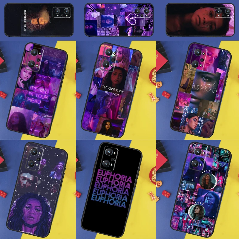 Coque TV américaine Euphoria Zendaya Rue, pour Realme 13 Pro Plus 14 12 10 11 GT 6 5 6T GT7 Pro C51 C21Y C25S C75 C67 C61 C53 C55