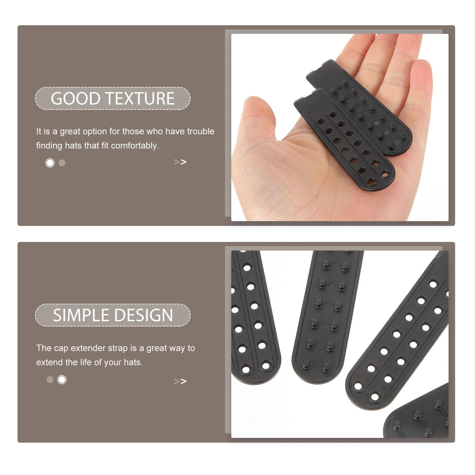 

10Pairs Adjustable Hat Extenders Plastic Straps Portable Replacement Snapbacks Cap Supplies Hat Accessory Durable