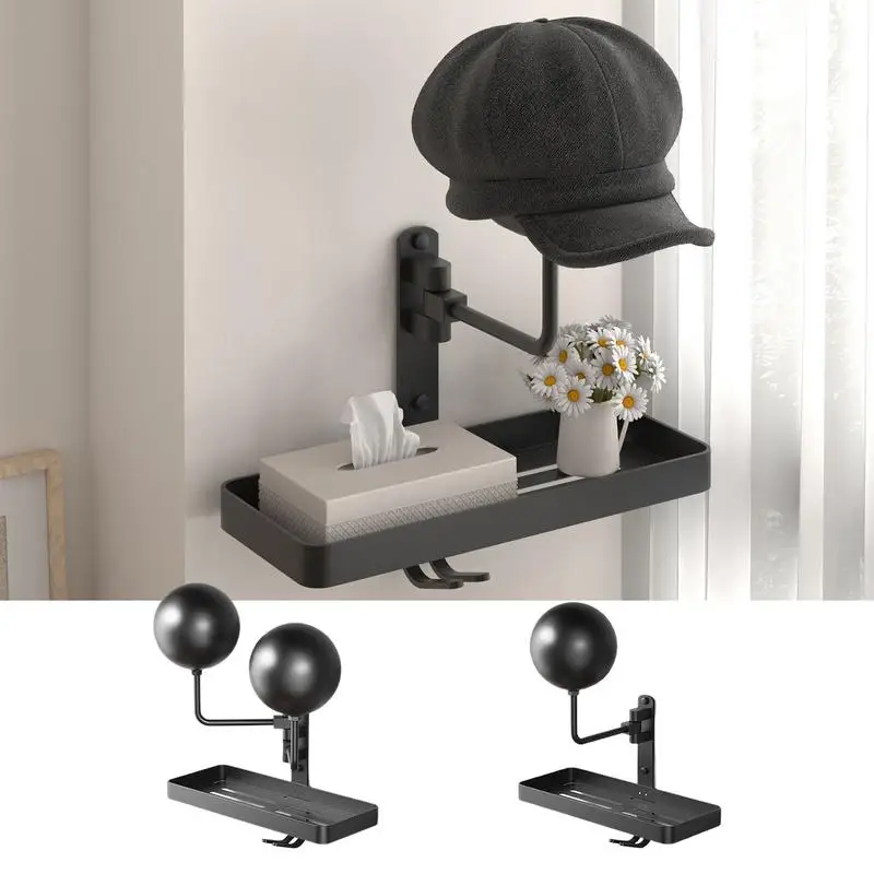 Safety Hat Hanger Motorcycle Safety Hat Stand Safety Hat Rack Wall Mount for Safety Hat Gloves Backpack Riding Clothes