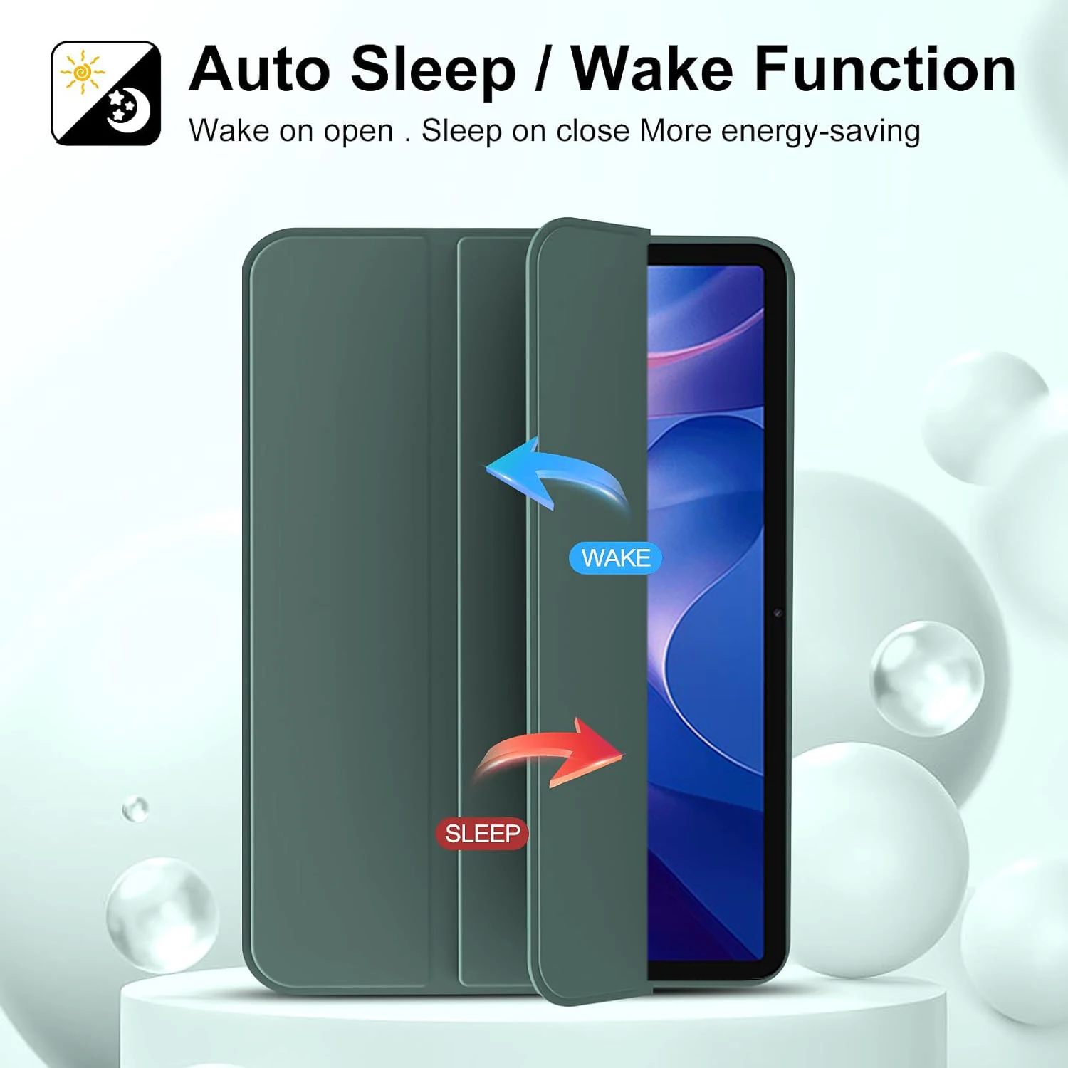 Tri-fold Flip Case For Xiaomi Redmi Pad 2 2025 11 inch Magnetic Stand PU Leather Protective Cover & TPU Soft Back Cases