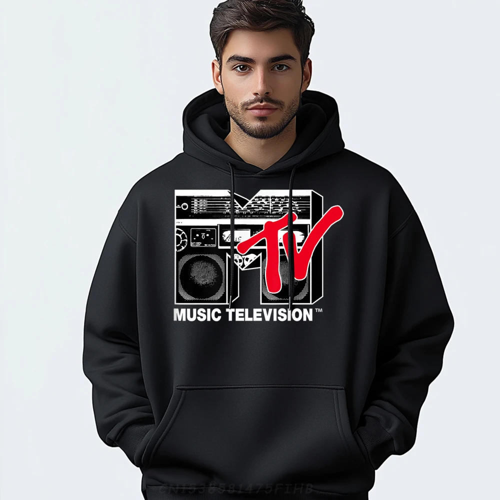 

Red Boombox Mens Hip Hop Funny Hoodies Round Collar Autumn Sweatshirt Classic Long Sleeve Mens Sweatshirt