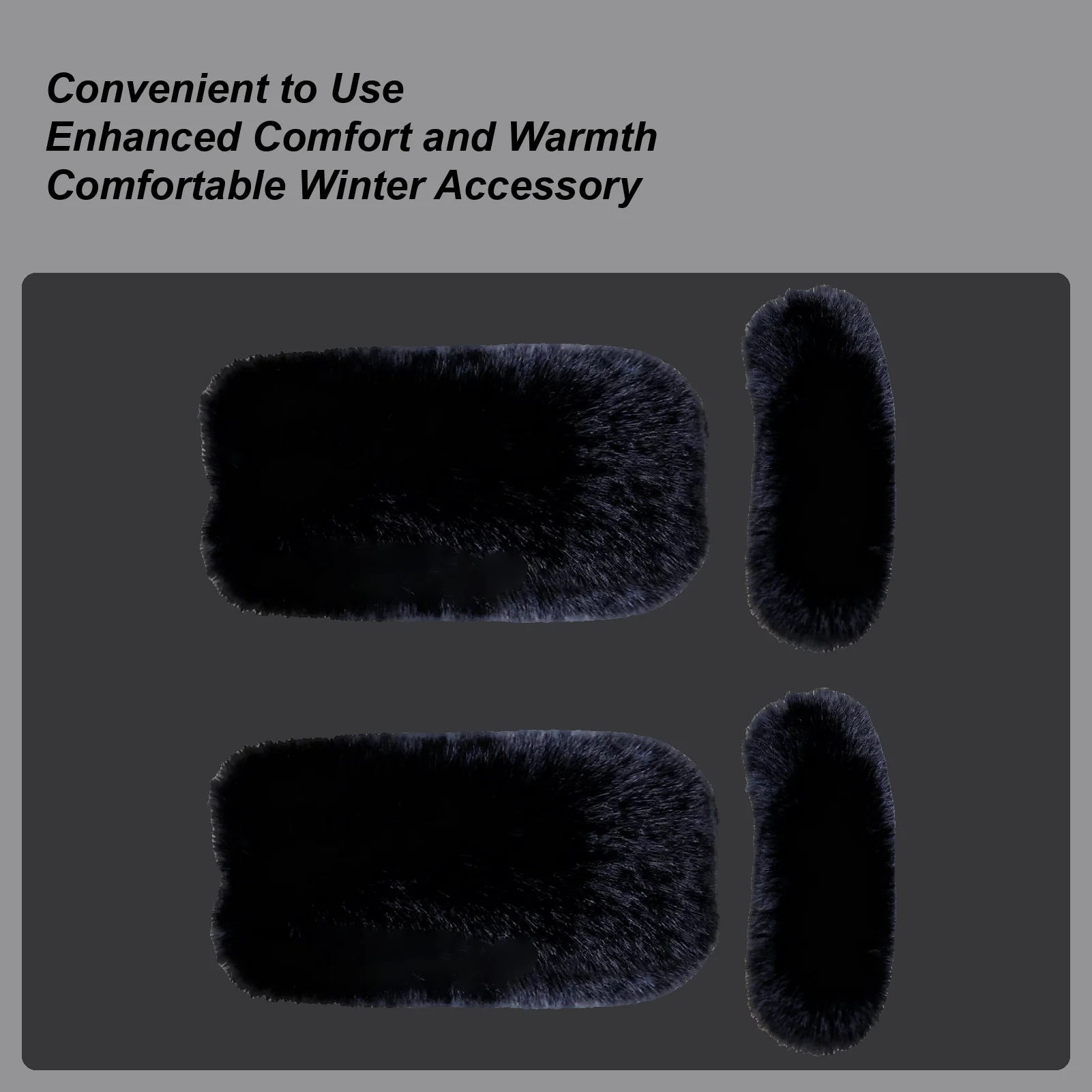 Motorcycle Handlebar Cover Plush Hand Guard Windproof Handlebar Grip Cover for Motorbike Riding Snowmobile Atv Winter Summer