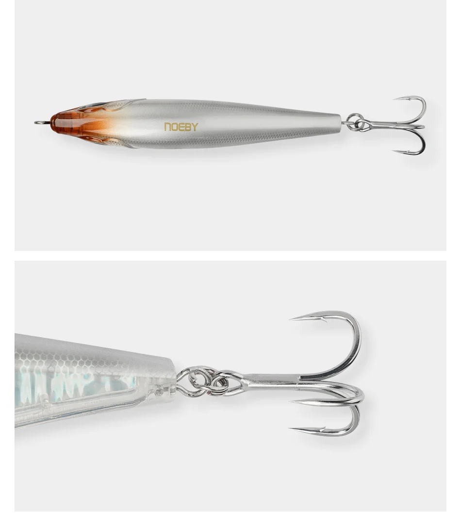 Noeby-Stickbait Pencil, 150mm 77g, Sinkender Pencil, Hochleistungsfähig, 4X Haken, Künstlicher Hartköder, Offshore-Salzwasser-Angelköder – Detail 10