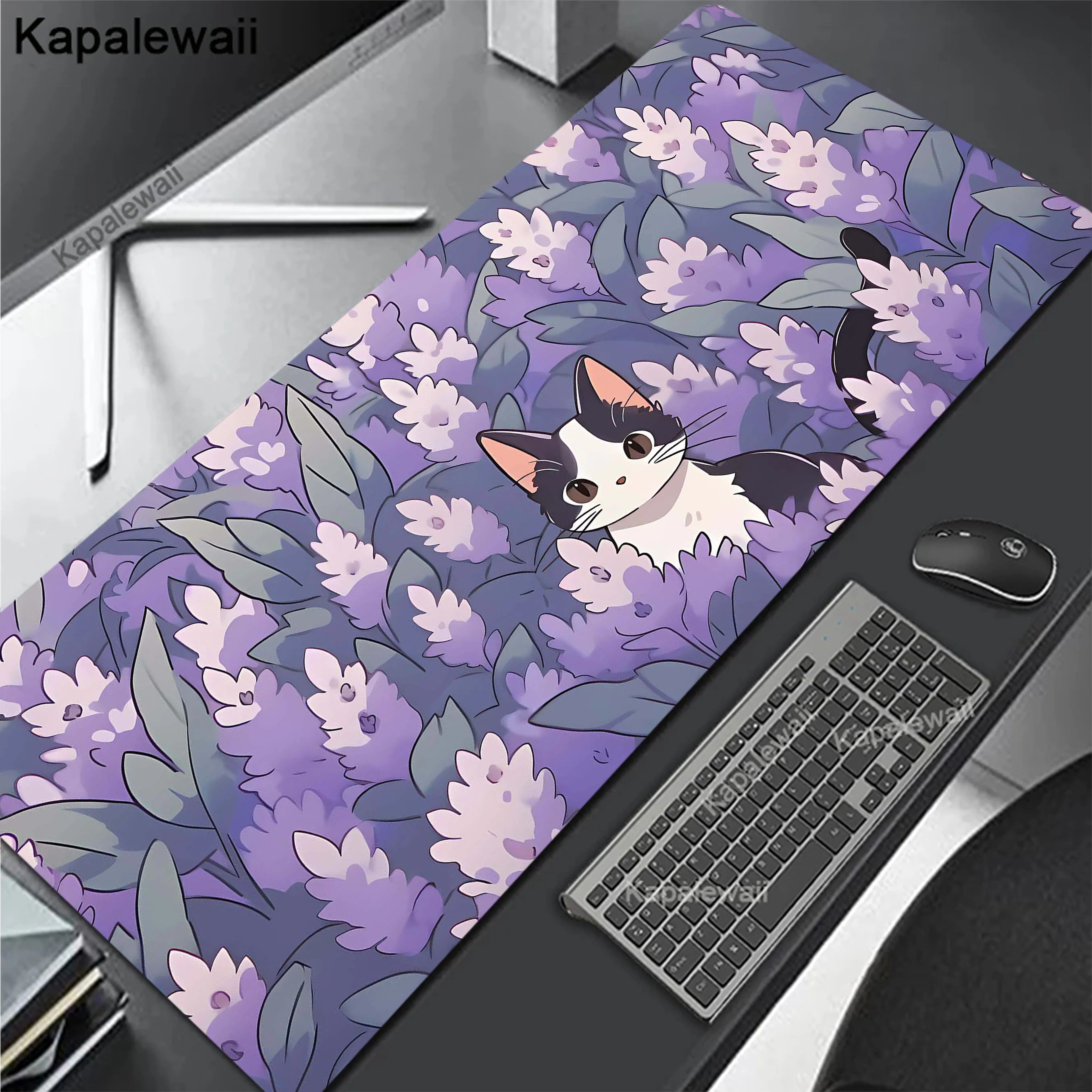 

Colours Pink Cat Kawaii Mew Large Mousepad Game Mouse Pad Gamer Mouse Mat Gaming Accessories Keyboard Pads Speed Desk Mat