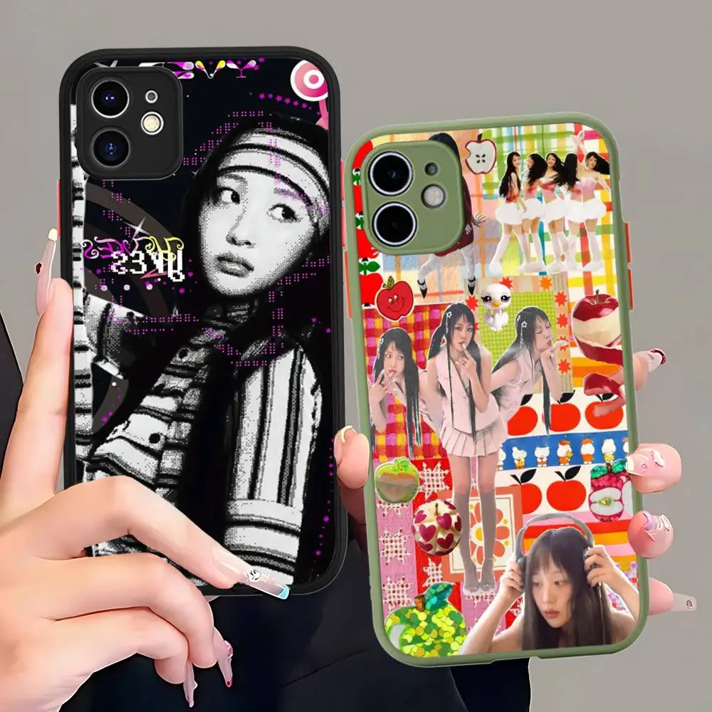 Popular K-pop Group L-Loona Y-Yves Phone Case For IPhone 16 Pro Max 15 14 13 12 11 XS MAX X Plus Candy Color Matte TPU