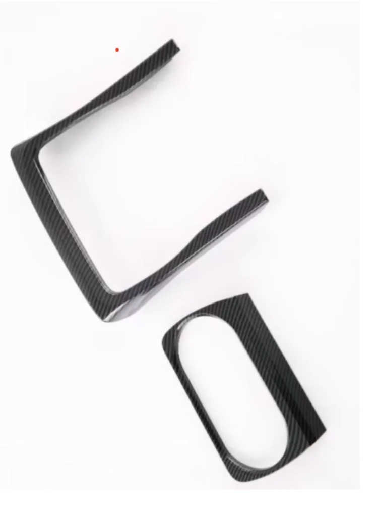 For Toyota BZ4X EA10 2022 2023 Interior Accessories Car Styling Front Seat Water Cup Holder Frame Panel Cover Stickers Trim