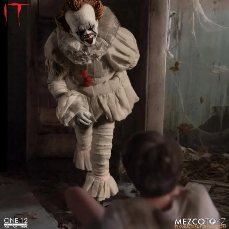 Original Mezco ONE:12 Pennywise Anime Action Collection Figures Model Toys Gifts for Kids
