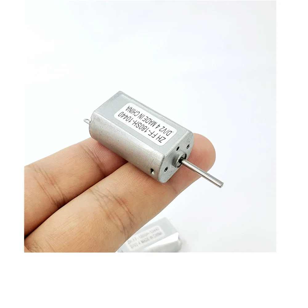 Mini 180-10440 Motor DC 12V-24V 9800RPM 16MM Long Shaft Aircraft Model Electric Shaver Push Shear Electric Toothbrush Motor