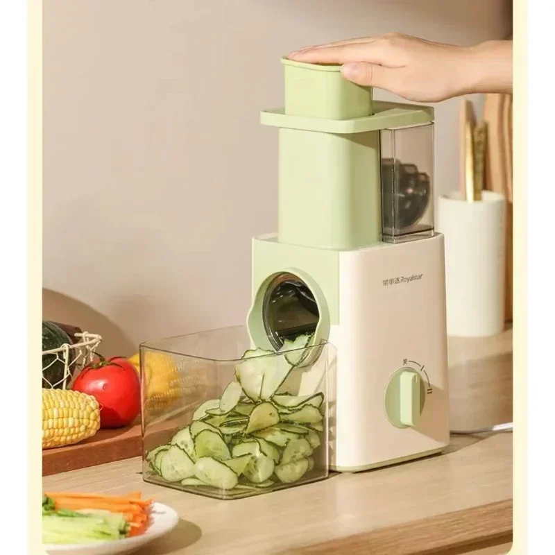 قطاعة خضراوات كهربائية متعددة الوظائف للمطبخ المنزلي - مبشرة أمان يدوية وسحرية