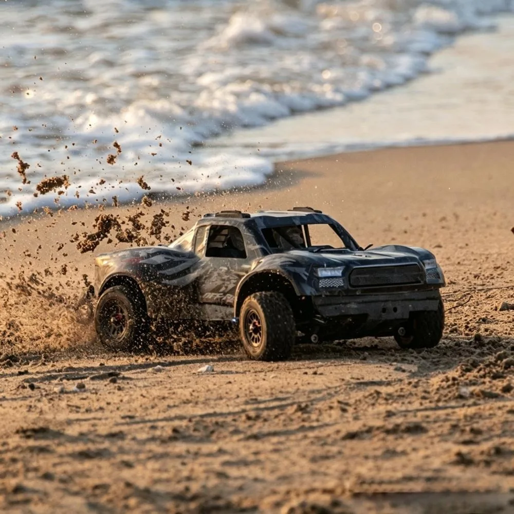 HK1205 Professional RC Remote Control Off-Road Vehicle 1/12 Brushless 4WD High-Speed ​​Short Truck Desert Model Racing Car