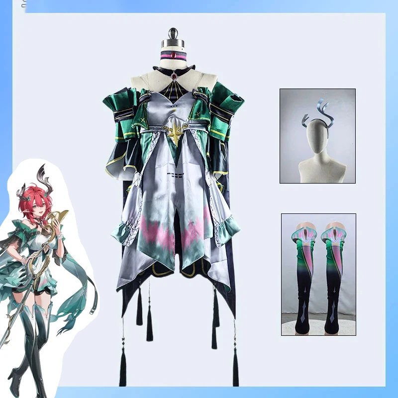 

New 2025 Game Wuthering Waves Ciaccona Cosplay Costume Girl Dress Uniform Masquerade Carnival Party Clothes Outfit