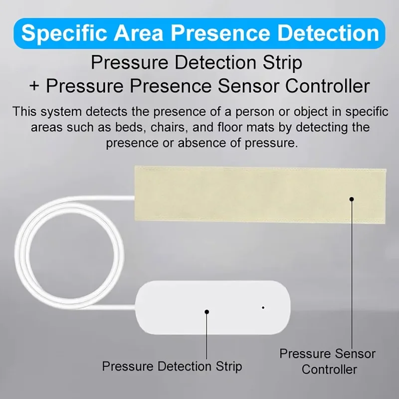 Tuya Zigbee Pressure Sensor Detector Gravity Force Detection Smart Life APP Alarm Sensor Monitor For Smart Home Automation Scene