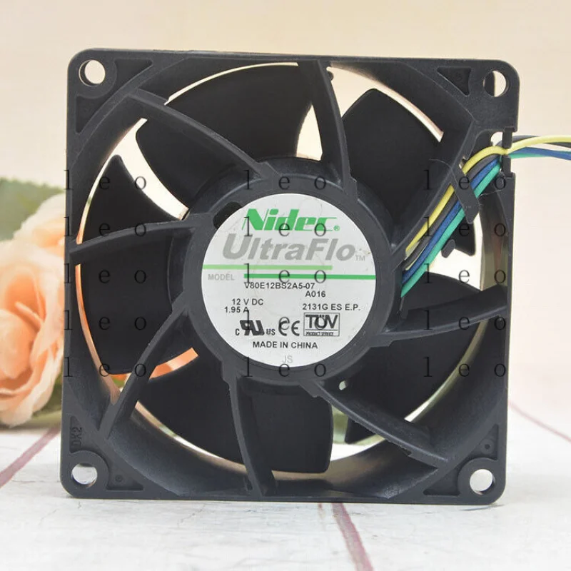 EE  1pcs    for  V80E12BS2A5-07 12V 1.95A 8038 for HP server 8cm violent fan #A6-4