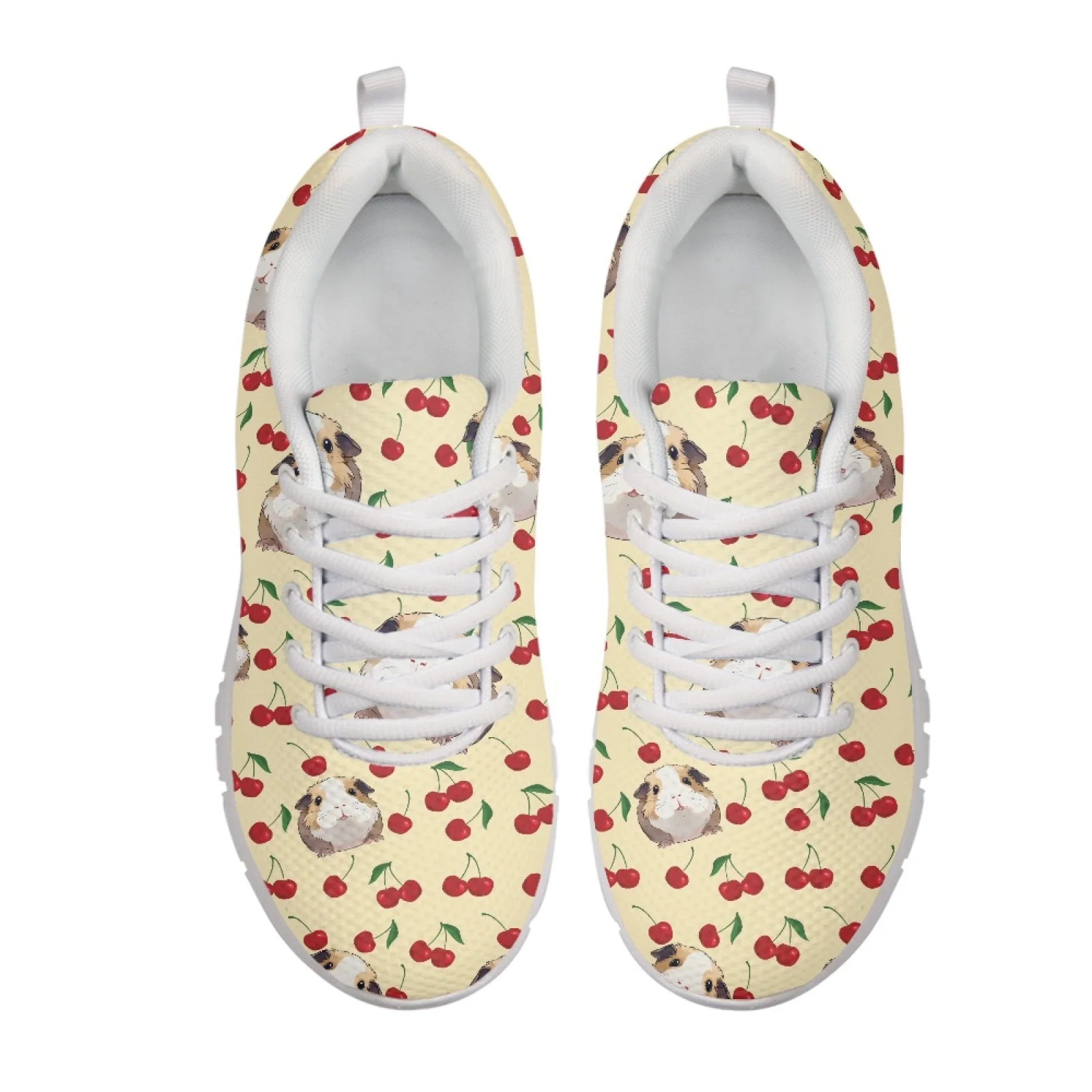 Coloranimal Cherry Pigs Lightweight Fitness Shoes Women Running Sport Shoes Running Sneakers for Womens Ladies