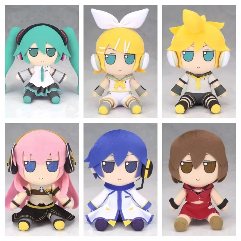 

Оригинальная плюшевая игрушка Hatsune Miku Vocaloid Kagamine Len Kagamine Rin V4X V3 Аниме Фигурка плюшевые игрушки для подарка