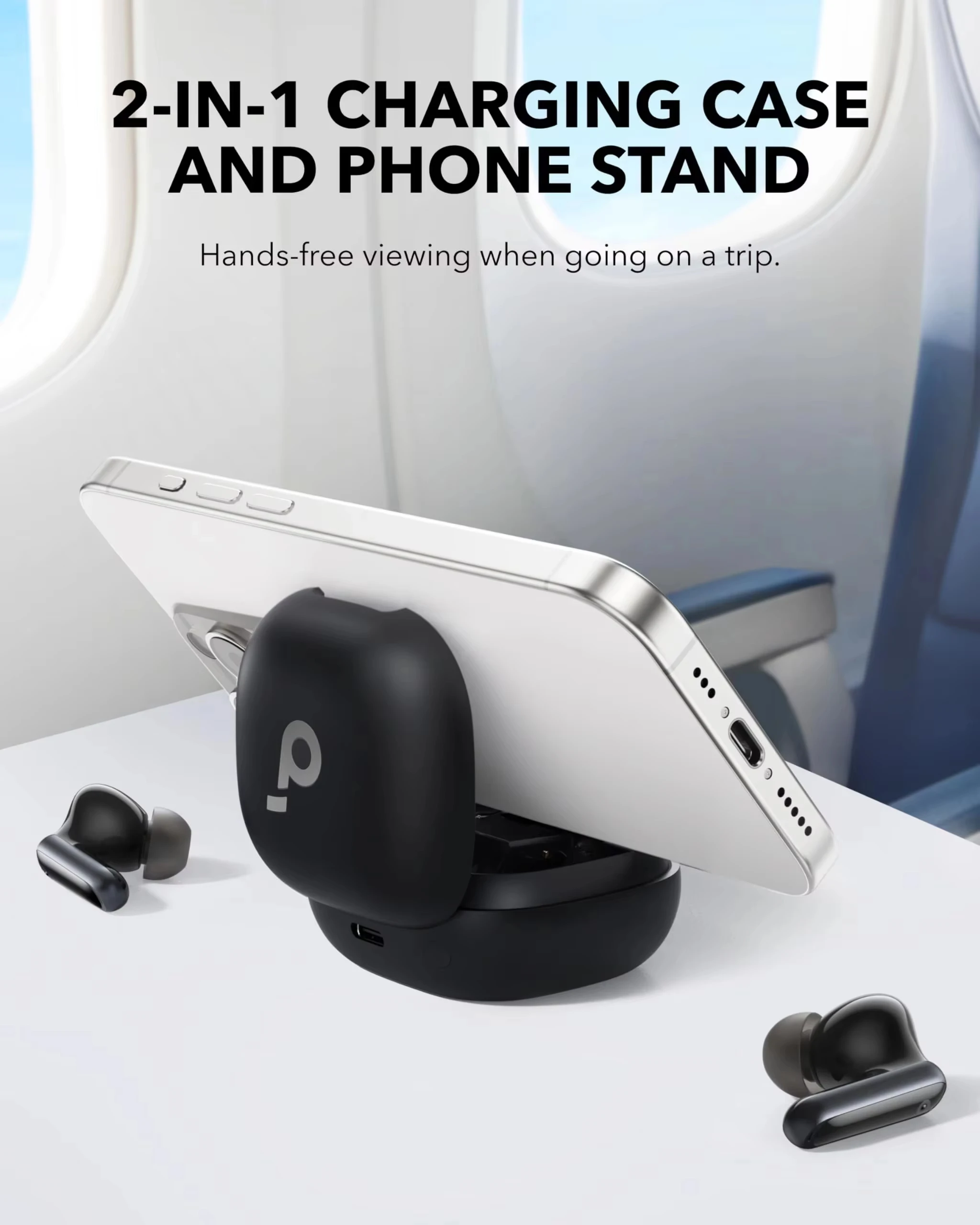 سماعات أذن لاسلكية أصلية 100% Soundcore P40i A3955 من Anker مزودة بخاصية إلغاء الضوضاء IPX5 شحن لاسلكي بلوتوث 5.3 60 ساعة وقت تشغيل