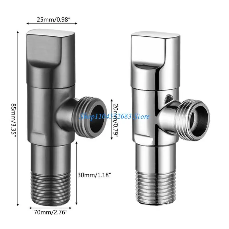 Y6GD Parada angular multiuso fechada confiável com adaptador para cozinha Banheiro banheiro