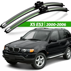 Wiper LHD Front Wiper Blades For BMW X5 E53 2000 - 2006 2003 2004 2005 Windshield Windscreen Window Brushes 24