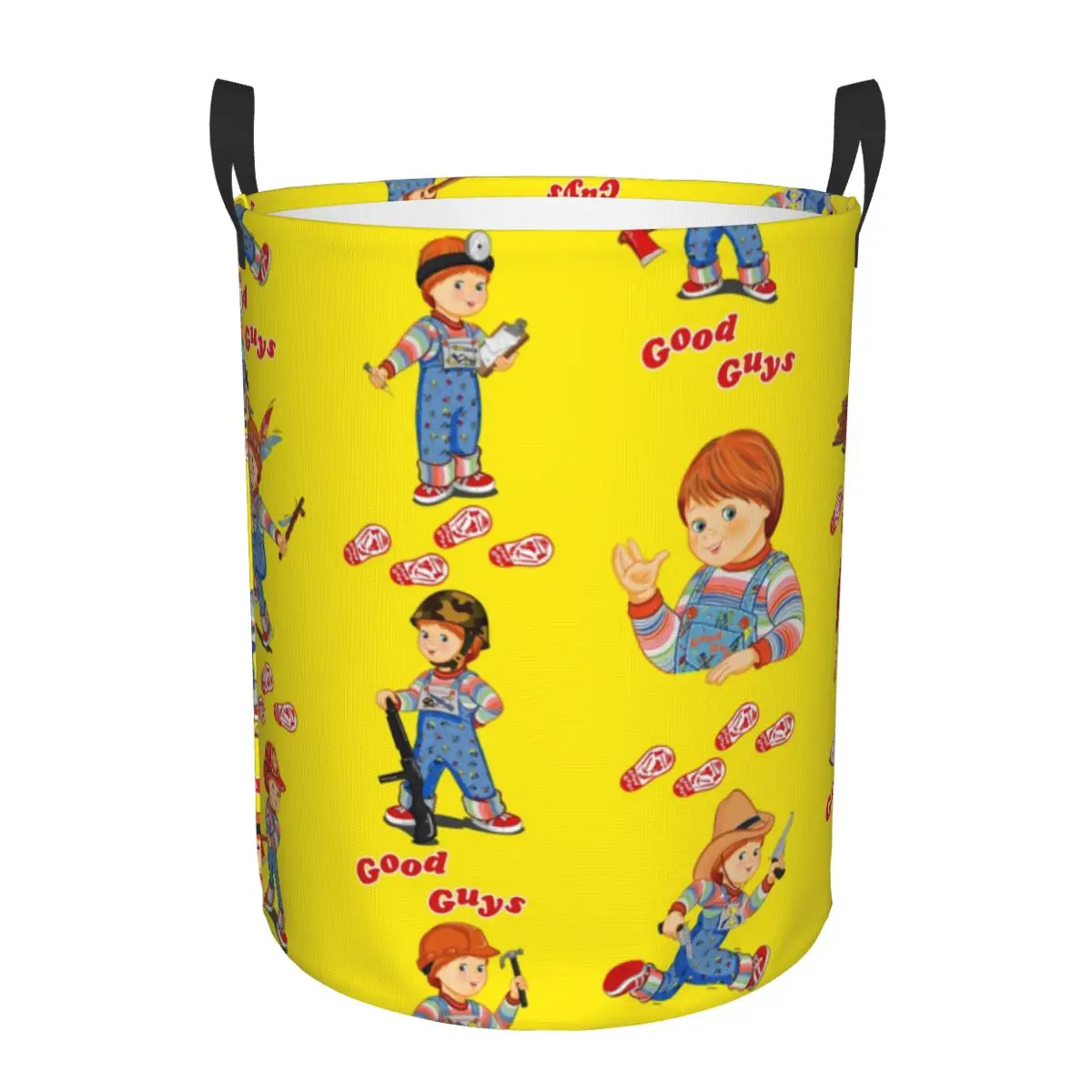 Good Guys Laundry Basket Foldable Child's Play Chucky Clothes Hamper for Baby Kids Toys Storage Bag