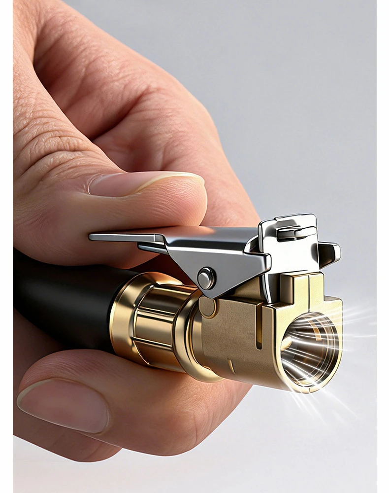 Locking Tire Air Chuck,Brass Tire Inflation Hose Adapter,Tire Nozzle With Tire Valve Threads,Unscrewed Connection Converted