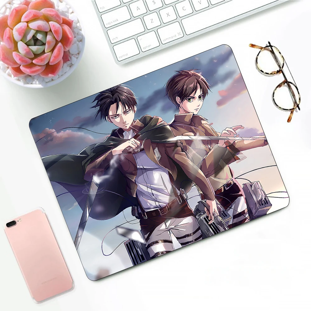 Attack on Titan Gaming Mouse Pad XS Small Mousepad For PC Gamer Desktop Decoration Office Mouse Mat Deskmat Rug