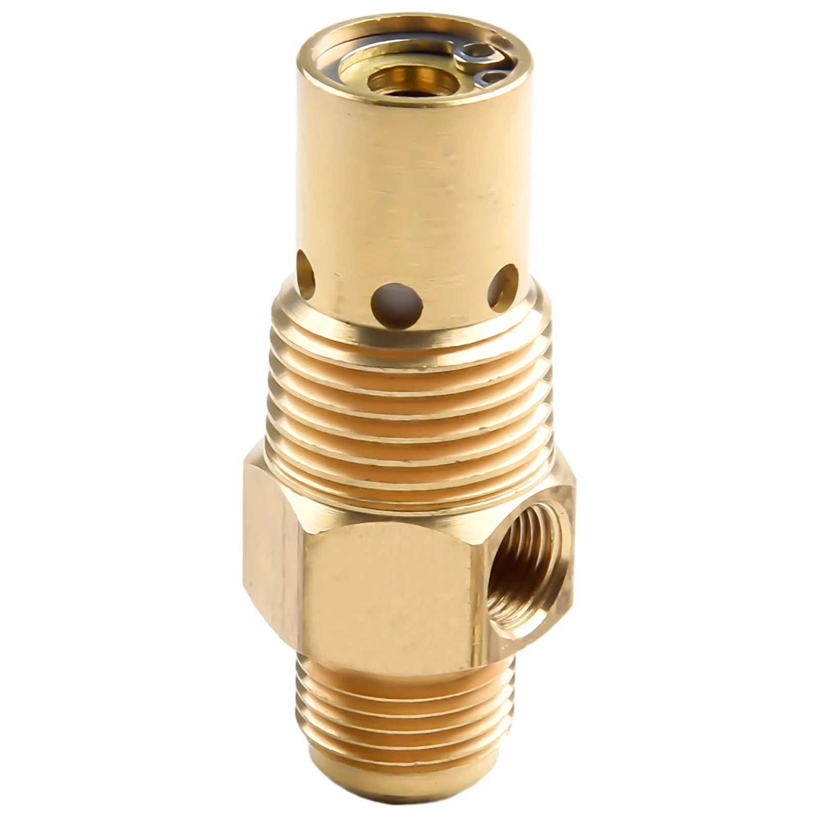 

Brass For Air Compressor Check Valve with G3/8 Male NPT Thread x G1/2 Inlet and Side G1/8 Female NPT Port for Unloader Line