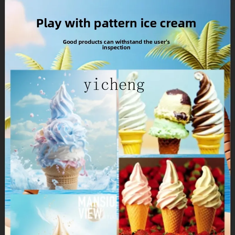 ZK Automatic Ice Cream Machine Commercial Vertical Large Capacity Desktop Cone Ice Cream Machine