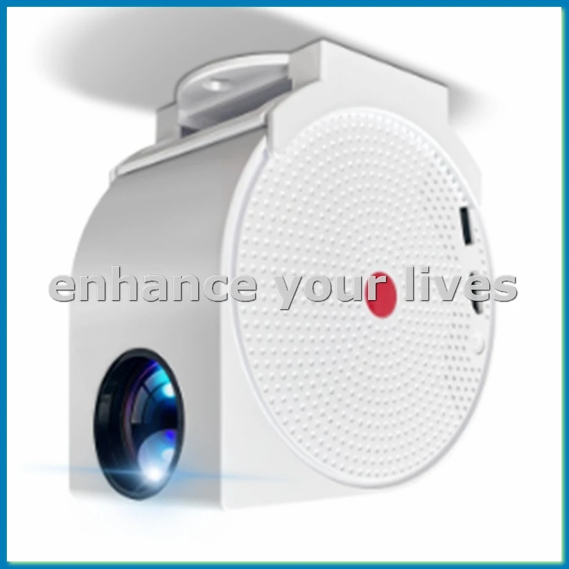 TYPE C 4K 400ANSI Mini Projector with WIFI and Bluetooth,BT5.2 4K Movie Video Projector with 270° Rotatable EU PLUG-A23U