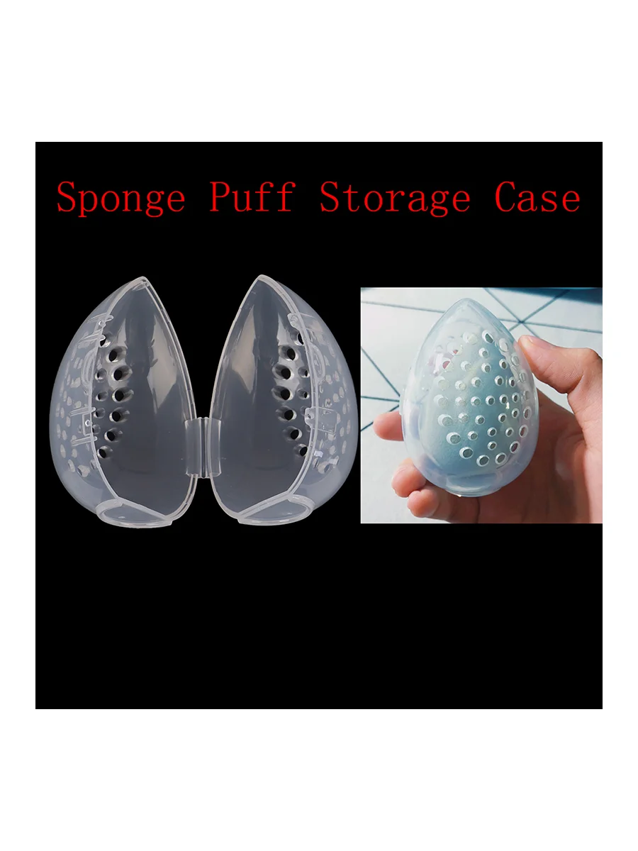 Beauty Sponge Make Up Puff Case Beauty Sponge Holder Makeup Travel Storage Case.