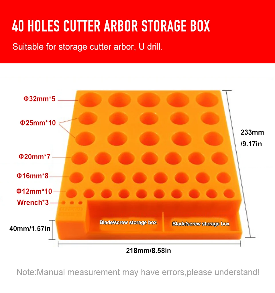 D4-16MM fräser fräser koffer cnc aufbewahrung sbox er16 er20 er32 collet aufbewahrung sbox pp werkzeug halter organisator cnc bearbeitungs zentrum – Detail 4