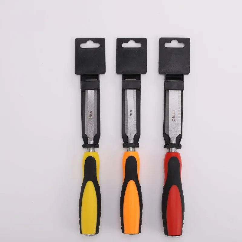 steel woodworking chisel through the heart handle wooden chisel flat chisel flat shovel woodworking tools Daquan manual set