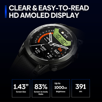 Zeblaze Stratos 3 Pro GPS Smart Watch Bluetooth Calling Wristwatch 1.43\