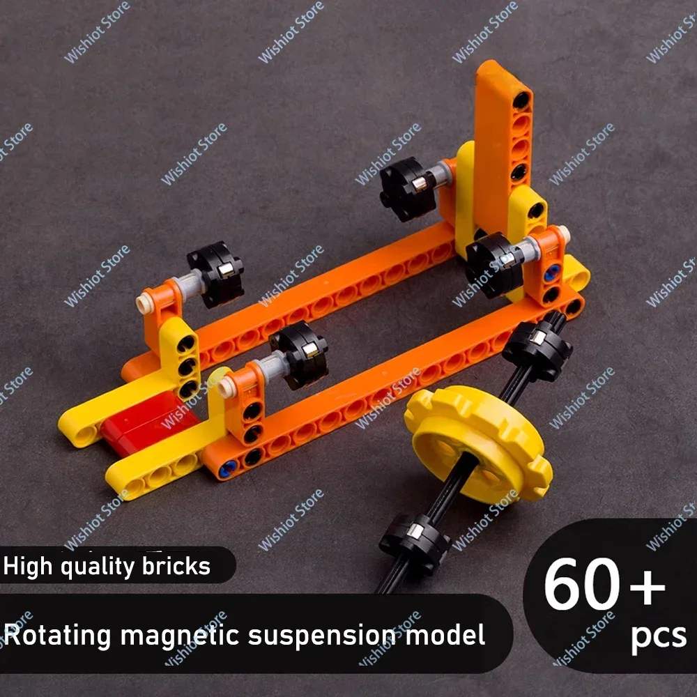 Klocki konstrukcyjne MOC Obrotowy model zawieszenia magnetycznego Kreatywna nauka i edukacja Magnes Pływające ozdoby Zabawki dla dzieci Prezenty