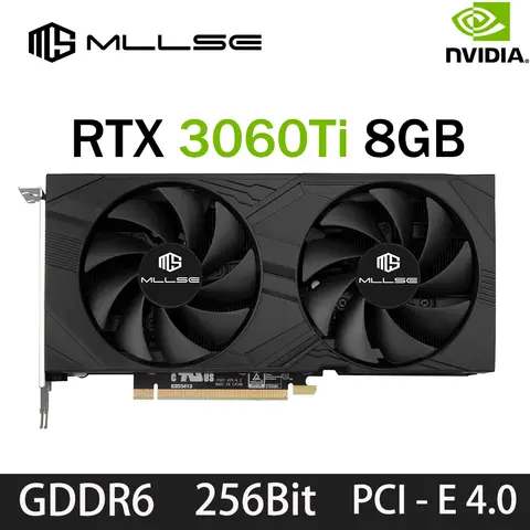 MLLSE RTX 3060Ti 8GB Graphics Card GDDR6 256Bit PCI Express 4.0 ×16 8Pin NVIDIA GPU Rtx 3060Ti Gaming Video Card Placa De Video