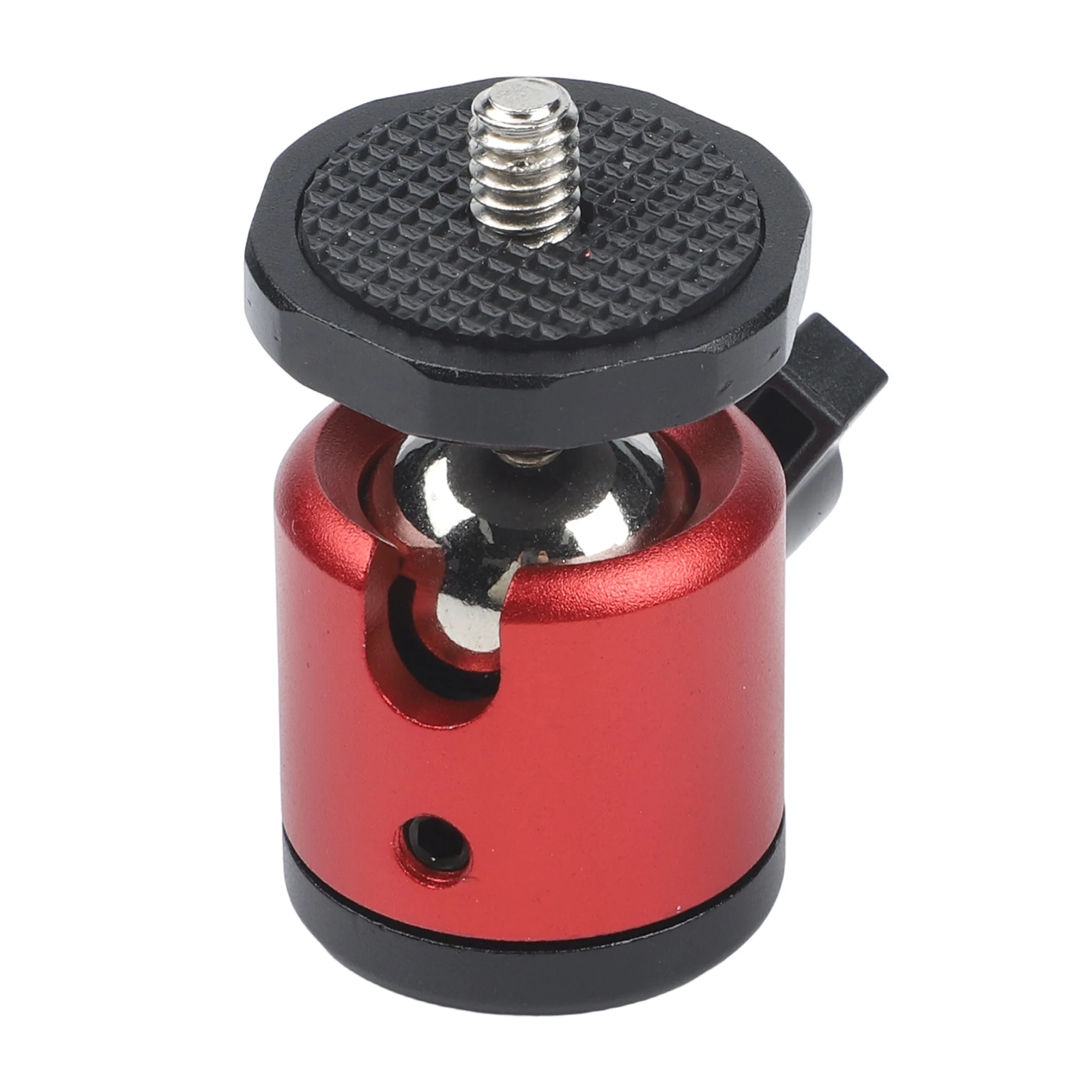 Tripod Ball Head Adapter Angle Adjustment 1/4in Screw Aluminum Alloy Microphone Flash Cold Shoe SLR Camera Tripod Accessories