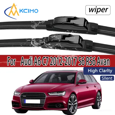 아우디 A6 C7 2012 2013 2014 2015 2016 2017 S6 RS6 아반트 프론트 윈드실드 와이퍼 블레이드 2개 윈드스크린 창문 액세서리 아우디 A6 C7 2012 2013 2014 2015 2016 2017 S6 RS6 아반트 프론트 윈드실드 와이퍼 블레이드 2개 윈드스크린 창문 액세서리
