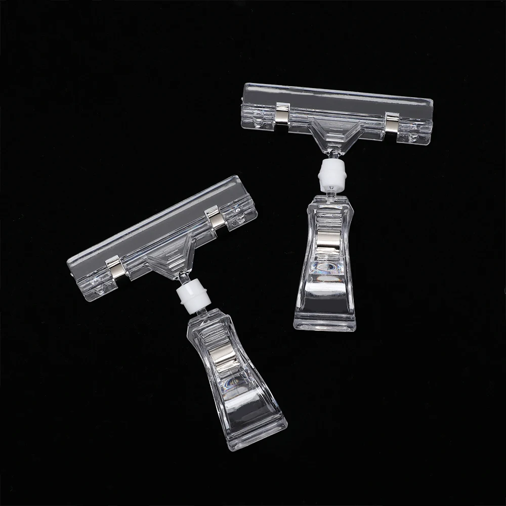 1/3Pcs Clear POP Advertising Clips Plastic Multi-function Shelf Clamp Transparent Durable Price Label Tag Sign Display Holders