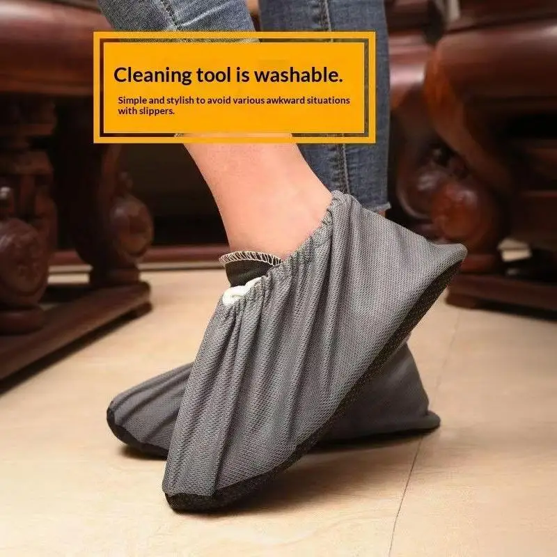 5 Paar wiederverwendbare Schuhüberzüge, Unisex, rutschfest, waschbar, schützen den Boden und Teppich, Haushaltsschuhschutz, Schuhüberzüge – Detail 13