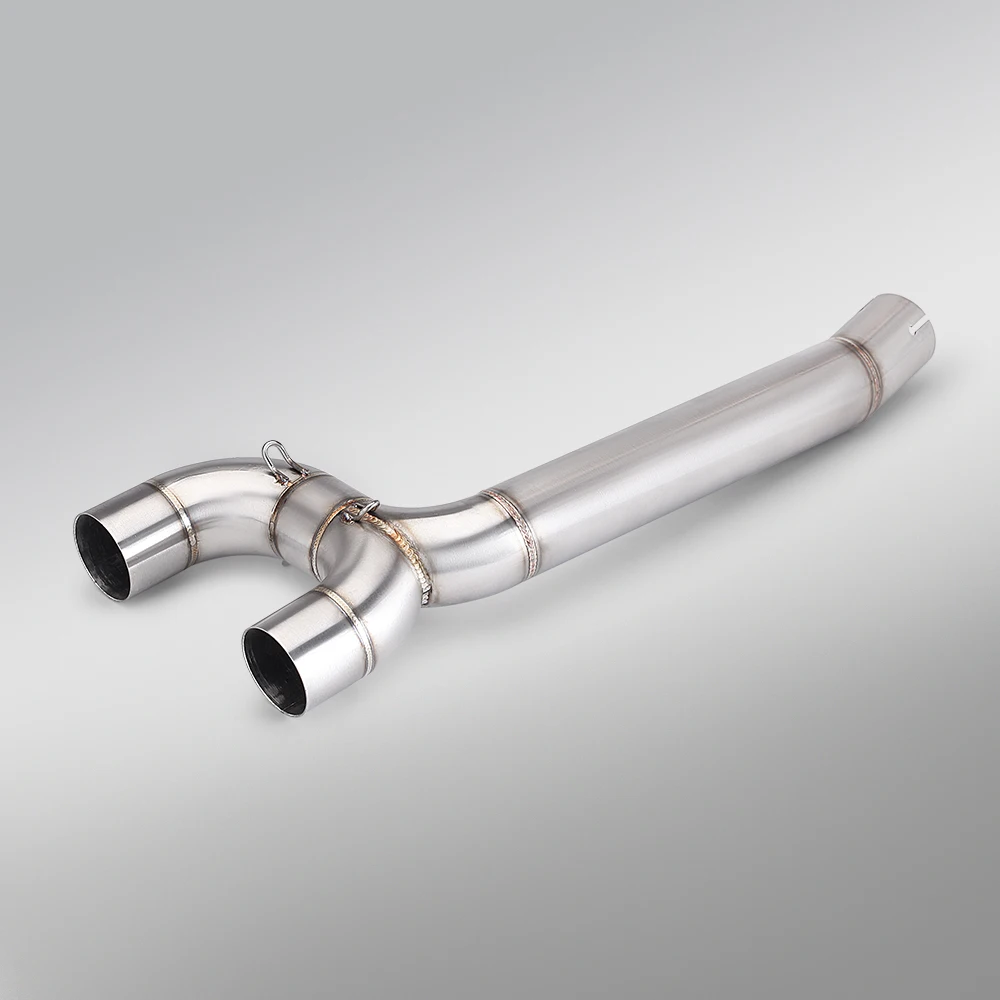 Suitable for FZ6 Yamaha FZ6 Modified Exhaust Double Output Mid Pipe 51mm Slip On Exhaust System 2004-2009 view 3