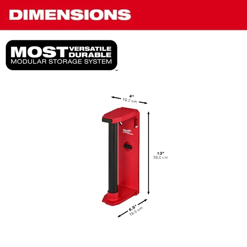 Imagem -03 - Milwaukee Depósito Roll Holder Armazenamento de Acessórios Ferramenta Elétrica Armazenamento Rack Modularização Durável Pannier Pannier 48228337