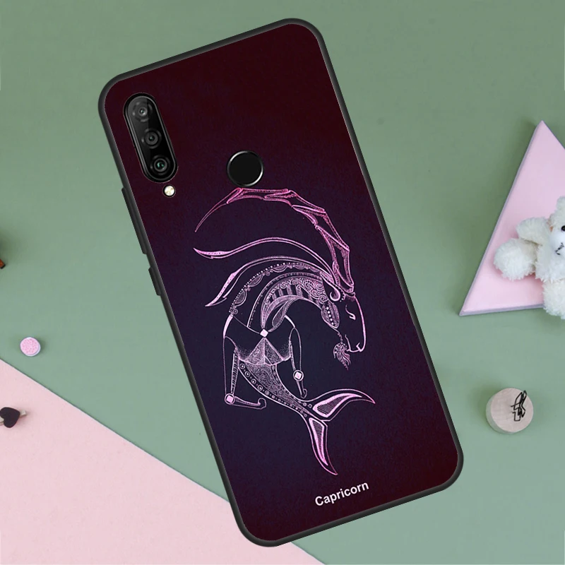 Zodiac Sign Case For Huawei P20 P30 P40 Lite P60 Mate 60 Pro Nova 10 9 SE 5T 11i 8i 3i Y60 Y61 Y70 Y90