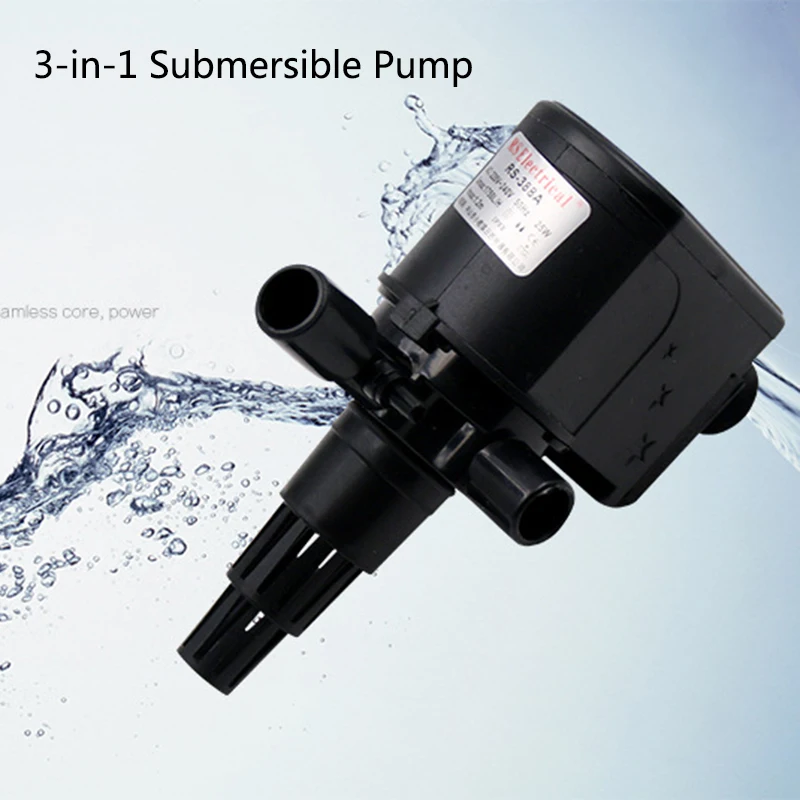 3in1 Top Filter Box Aquarium Submersible Pump Fish Tank Upper Filter Belt Filter Box Oxygenation  Filtration System Accessories