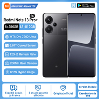 Xiaomi Redmi Note 13 Pro Plus 5G, Smartphones, Global Version, 8+256GB, Mediatek Dimensity 7200 Ultra, 6,67 \